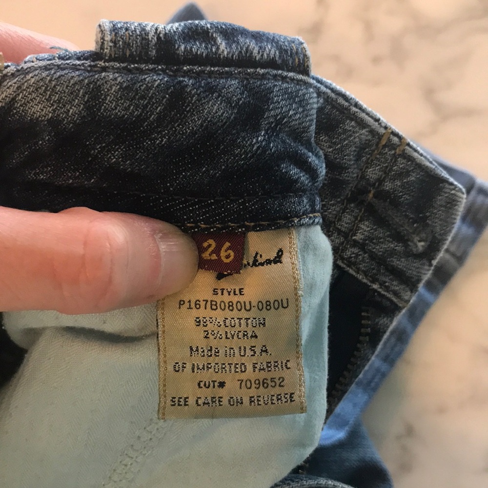 Seven for All Mankind  Bermuda Jean Shorts. Sz 26. - Picture 7 of 8